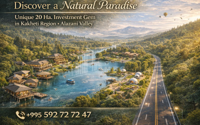 იყიდება კომერციული - არასასოფლო მიწის ნაკვეთი კახეთში