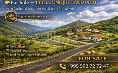 იყიდება სააგარაკე მიწის ნაკვეთი დუშეთში