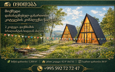 იყიდება ახალი აშენებული სახლი - აგარაკი წალკაში