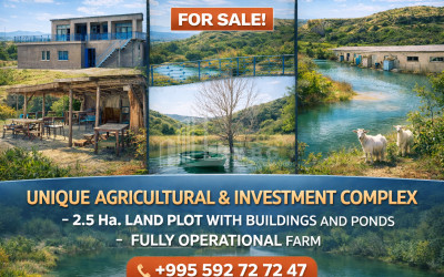 Продается Озеро - Рыболовное хозяйство Земля В Деревния Гачиани, Гардабани