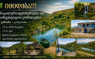 იყიდება ტბა - სათევზე მეურნეობა მიწის ნაკვეთი სოფელ გაჩიანში, გარდაბნი