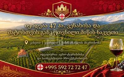 Продается Виноградник - Замковые Земля В Кварели