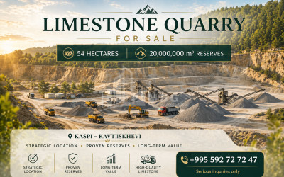 For Sale Quarry Land In Kavtiskhevi, Kaspi