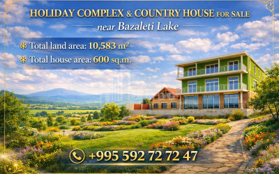 იყიდება დასასვენებელ - გასართობი კომპლექსი კომერციული ფართი ბაზალეთში, დუშეთი